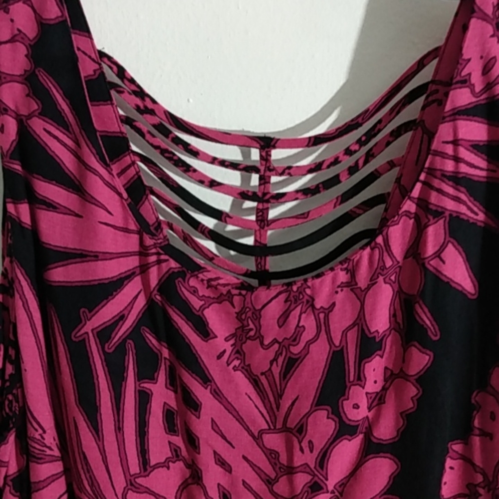 Ladies R & K Originals Sleeveless Pink/ Black  Dress size 10 - Picture 4 of 12